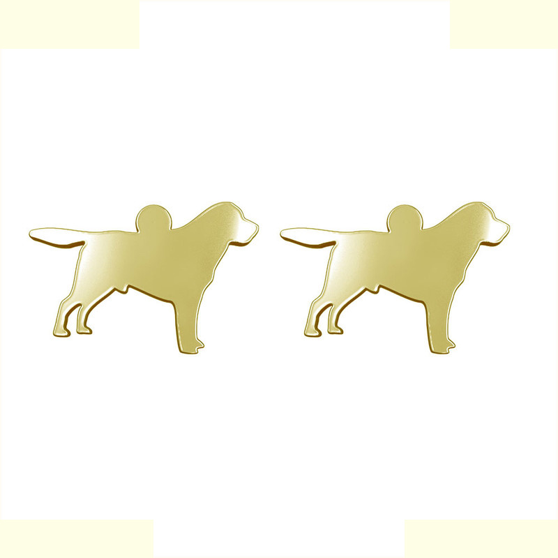 گوشواره طلا 18 عیار زنانه مدوپد مدل سگ کد GA1-16394