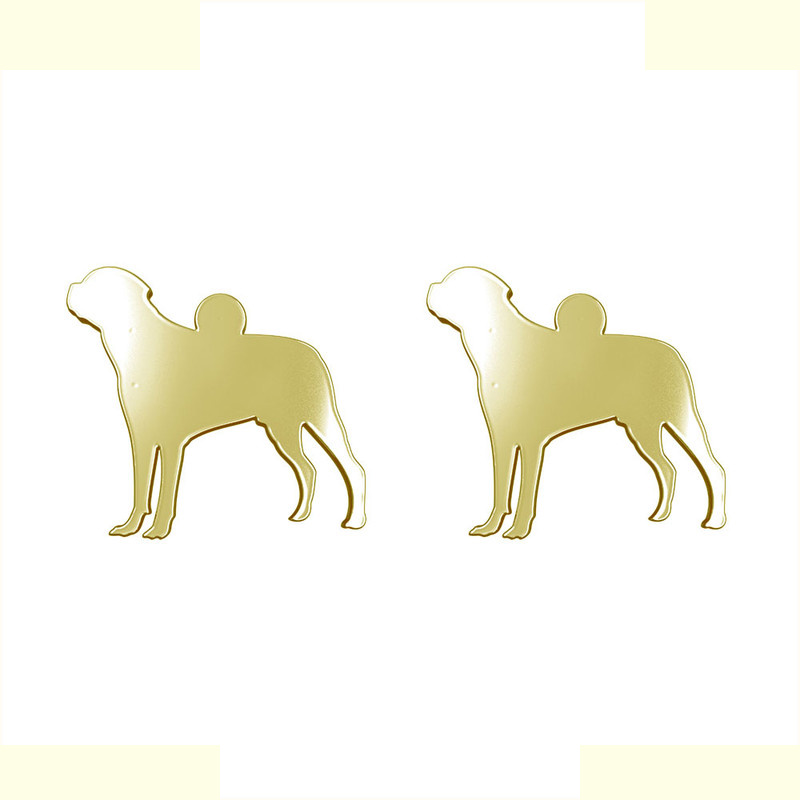 گوشواره طلا 18 عیار زنانه مدوپد مدل سگ کد GA1-16468