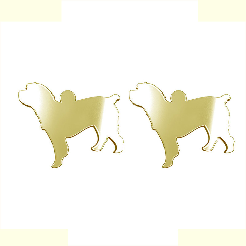 گوشواره طلا 18 عیار زنانه مدوپد مدل سگ کد GA1-16472