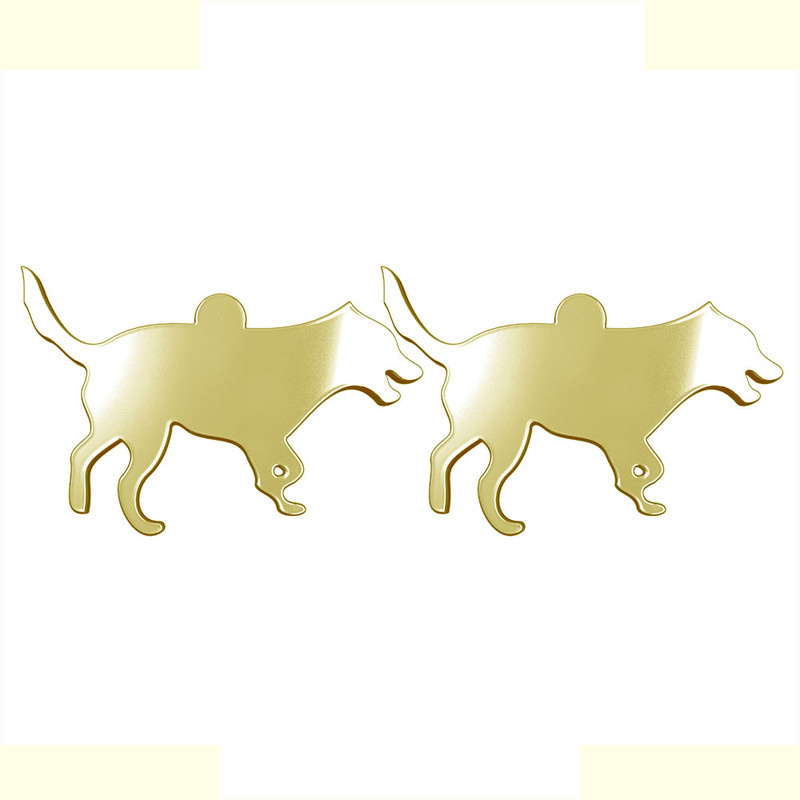 گوشواره طلا 18 عیار زنانه مدوپد مدل سگ کد GA1-16557