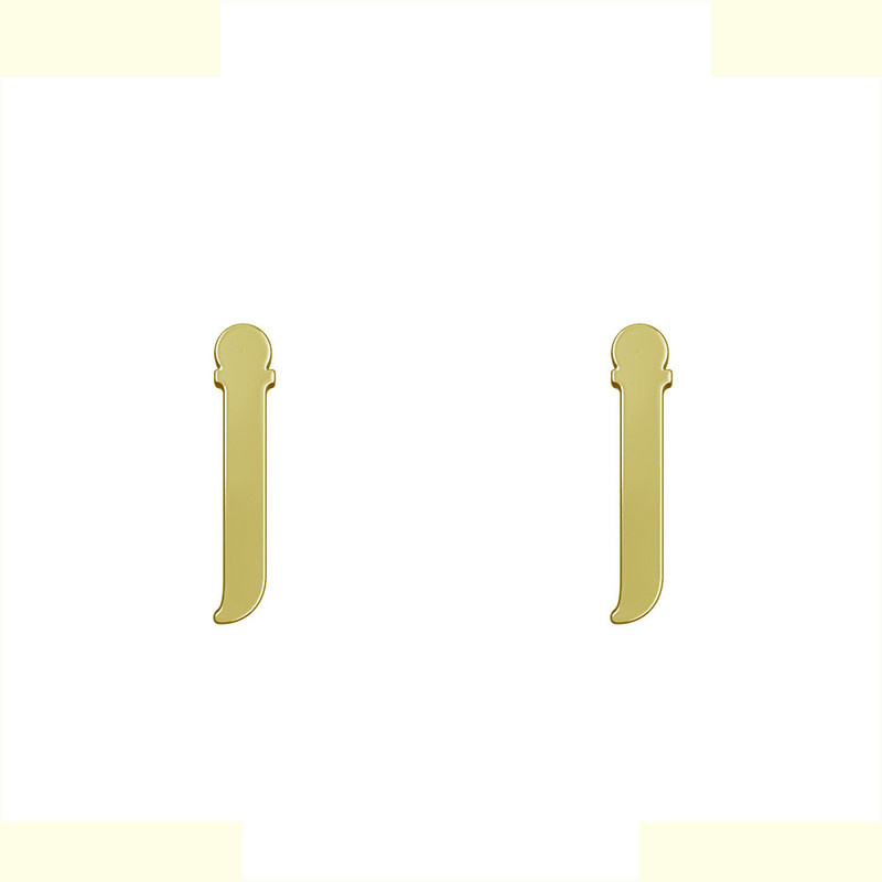 گوشواره طلا 18 عیار زنانه مدوپد مدل حرف J کد GA1-17156