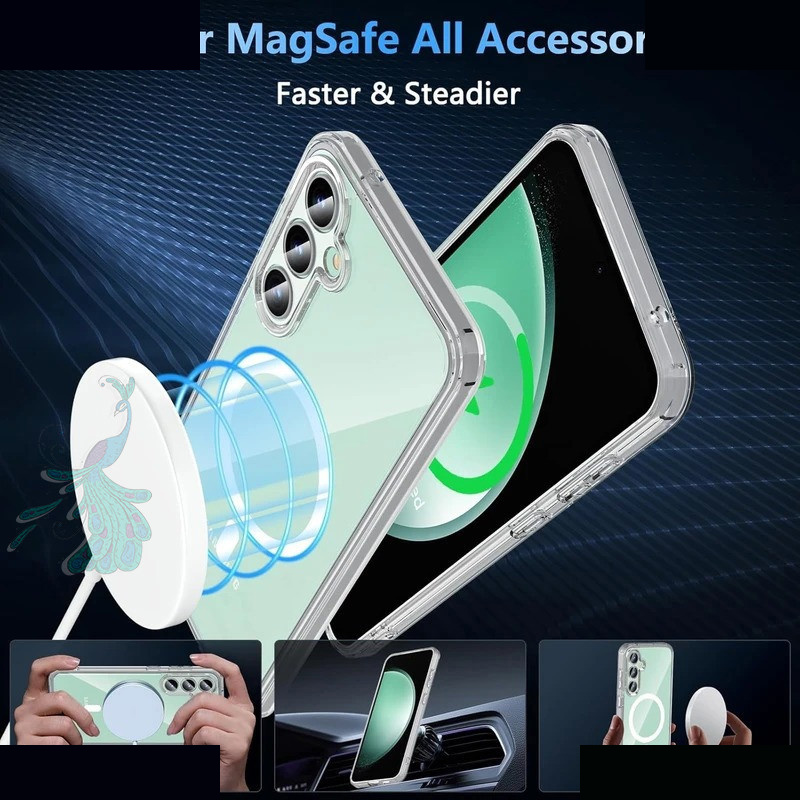 کاور گوشی موبایل سامسونگ Galaxy A06 پیکوک مدل Clear Magsafe