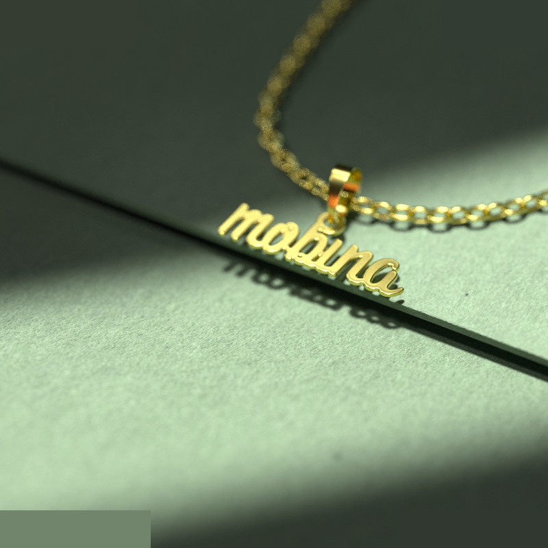 گردنبند طلا 18 عیار زنانه مدوپد مدل mobina