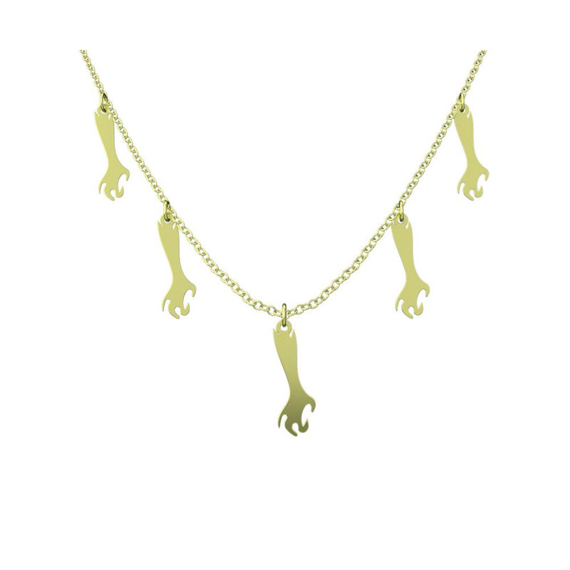 گردنبند طلا 18 عیار زنانه مدوپد مدل هالووین کد RNA18014