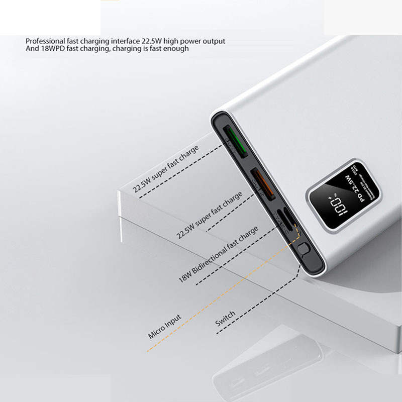 پاوربانک پرووان مدل PPB5108PD ظرفیت 10000 میلی آمپرساعت