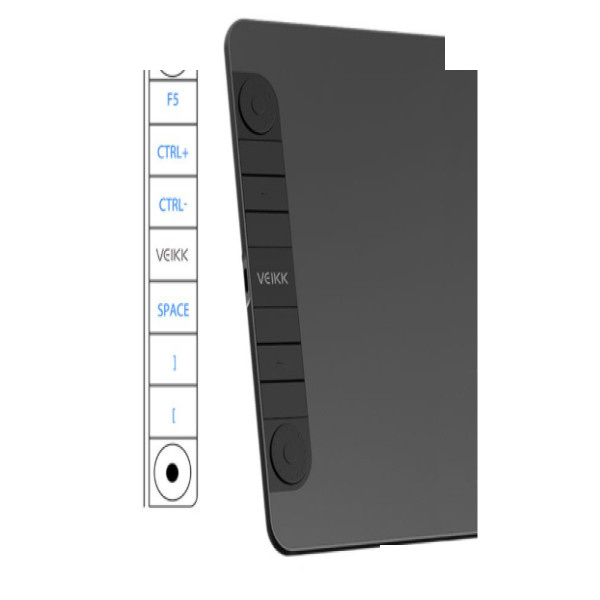 قلم نوری با صفحه نمایش  6*10 اینچ ویک مدل veikk vk 1060 pro