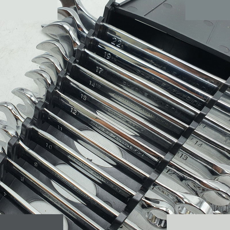 آچار یکسر تخت و یکسر رینگی باس مدل LIFE-STYLE مجموعه 12 عددی