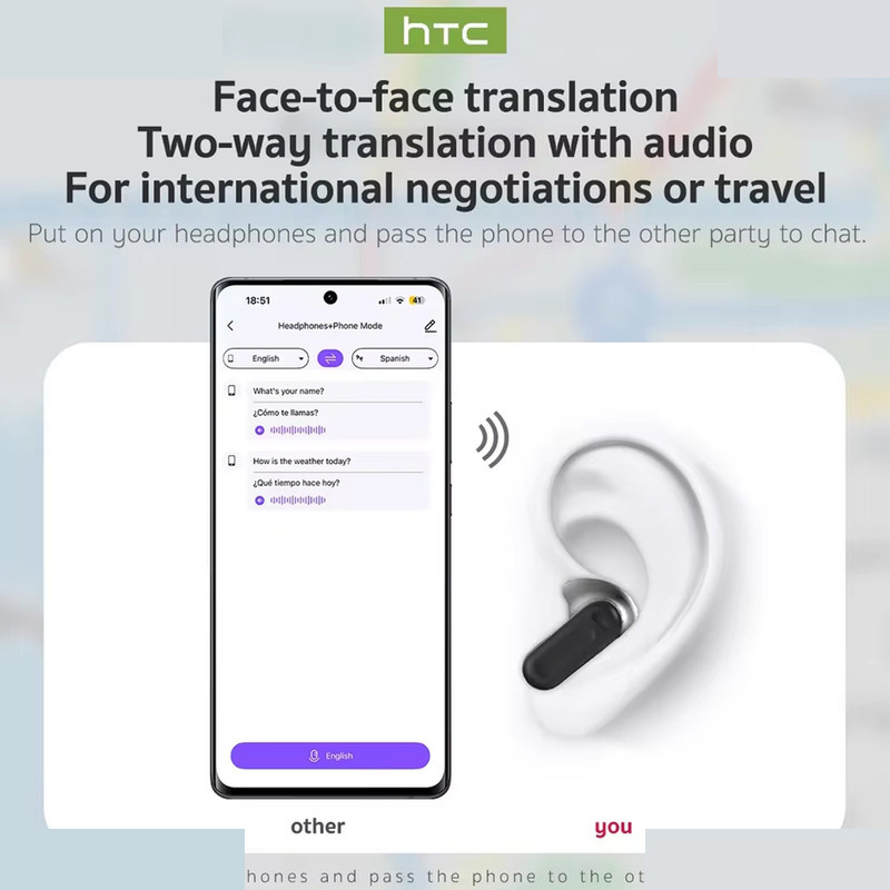 هدفون بلوتوثی اچ تی سی مدل NE20