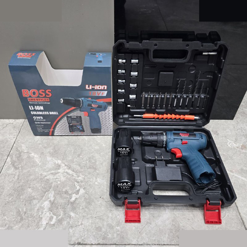 مجموعه 28 عددی دریل 10 میلیمتری 18 ولت باس مدل 18V-dual battery