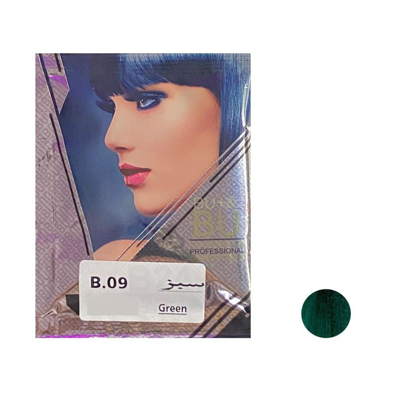 شامپو رنگ مو بیو & بیو پلاس شماره B.09 حجم 30 میلی لیتر رنگ سبز