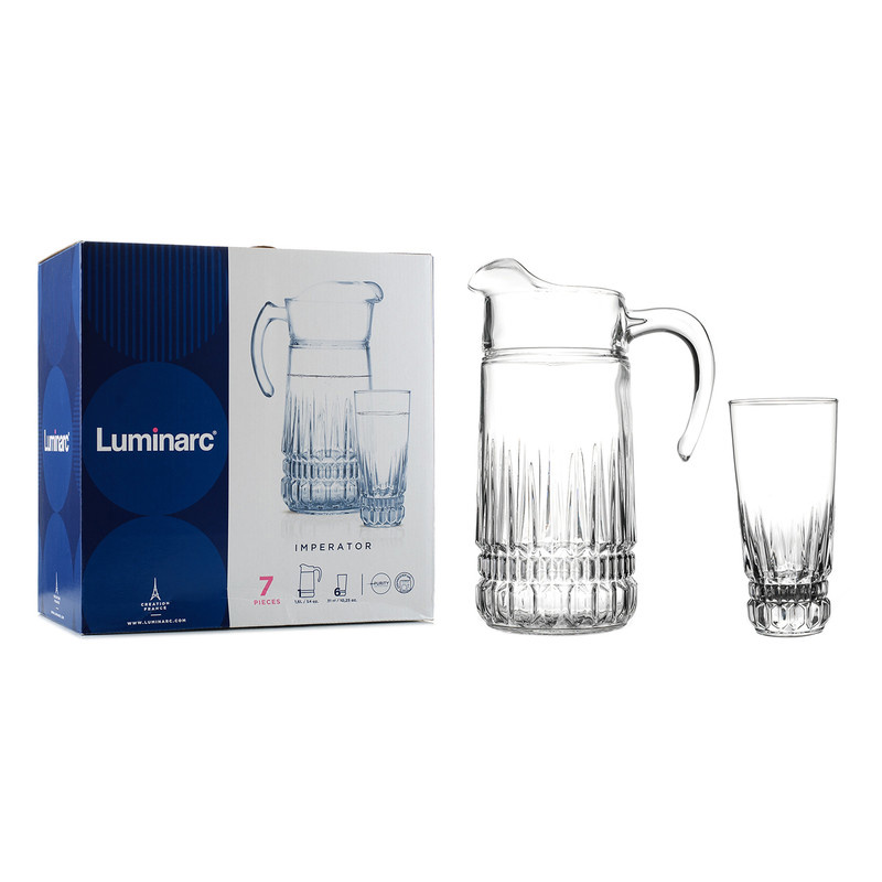 ست پارچ و لیوان 7 پارچه لومینارک مدل امپراتور