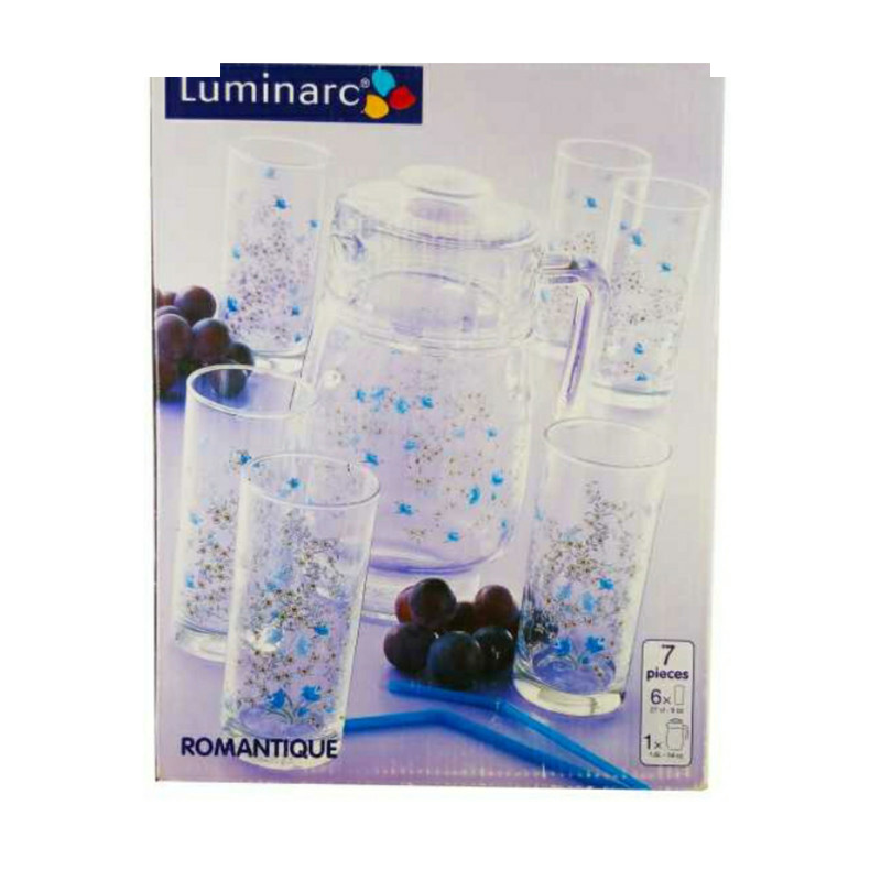 ست پارچ و لیوان 7 پارچه  لومینارک مدل ROMANTIQUE