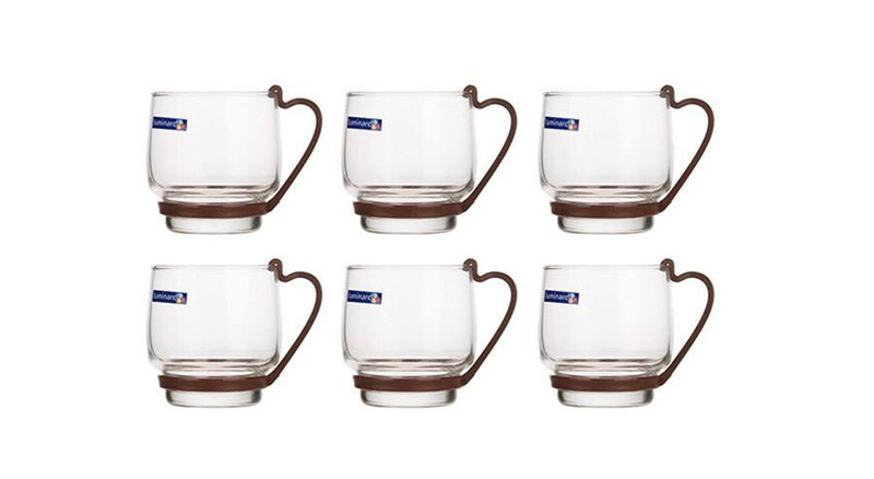 سرویس چای خوری 7 پارچه لومینارک مدل Baloon Brown