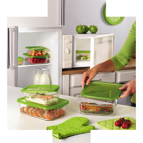 ست ظروف مربع 3 پارچه لومینارک دردار کد G4056