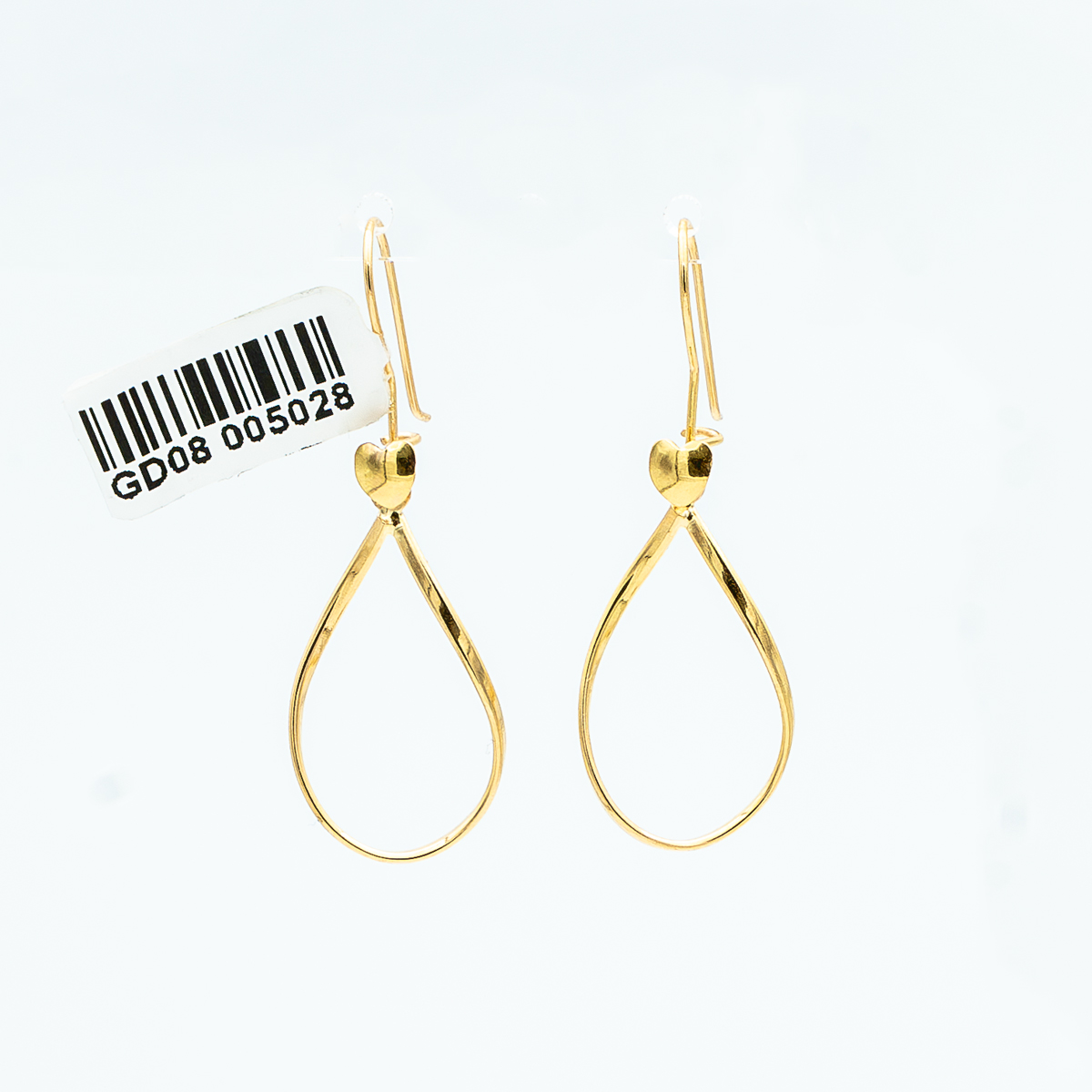 گوشواره طلا 18 عیار زنانه گالری عرفان مدل هندسی کد 5032