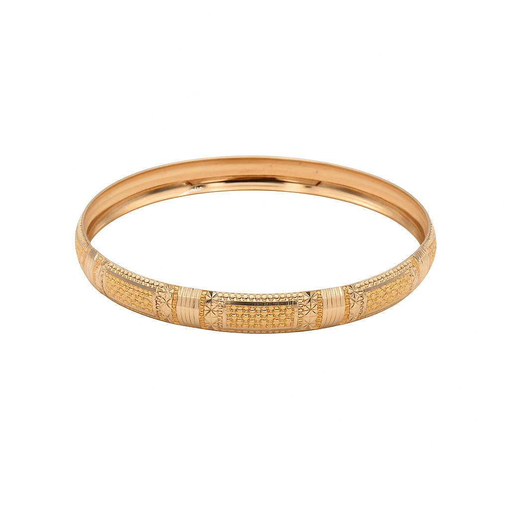 النگو طلا 18 عیار گالری طلا عرفان مدل فلاور 6060  سایز 3