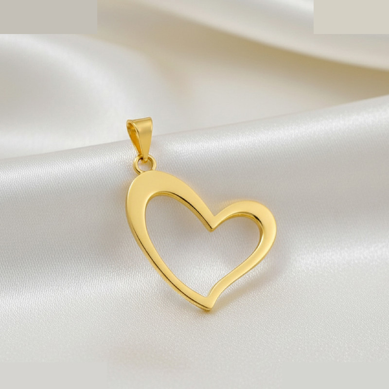 آویز گردنبند طلا 18 عیار زنانه گالری قو طلایی طرح قلب کوچولو آویز گردنبند طلا 18 عیار زنانه گالری قو طلایی طرح قلب کوچولو