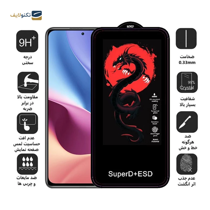 gallery-گلس گوشی پوکو X4 GT - M4 Pro 5G - X3 GT اپیکوی مدل Dragon ESD copy.png
