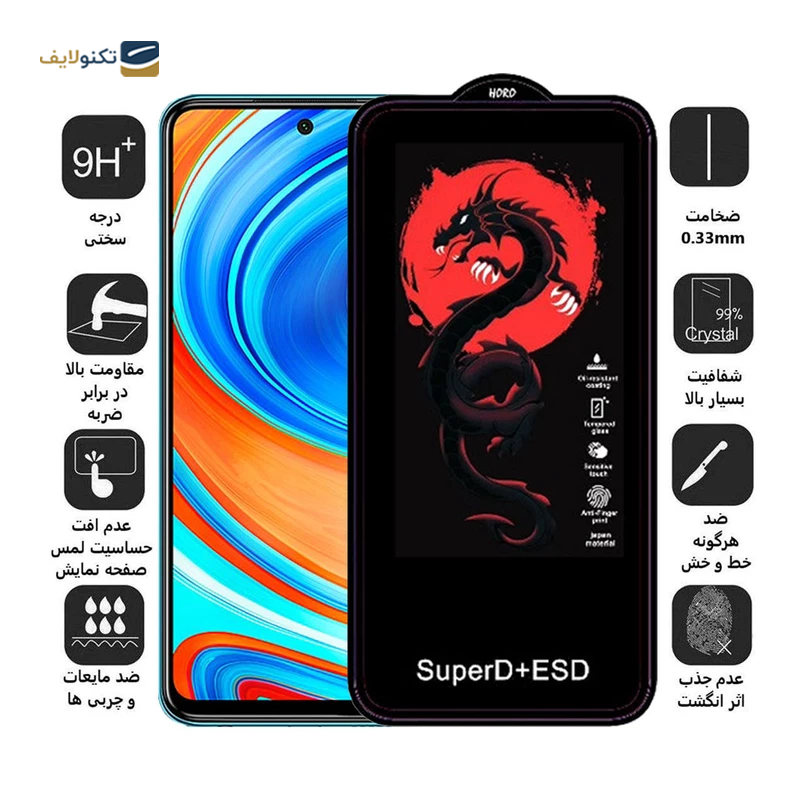 gallery-گلس گوشی شیائومی Redmi K40 - K40 Pro - K40S  اپیکوی مدل Dragon ESD copy.png