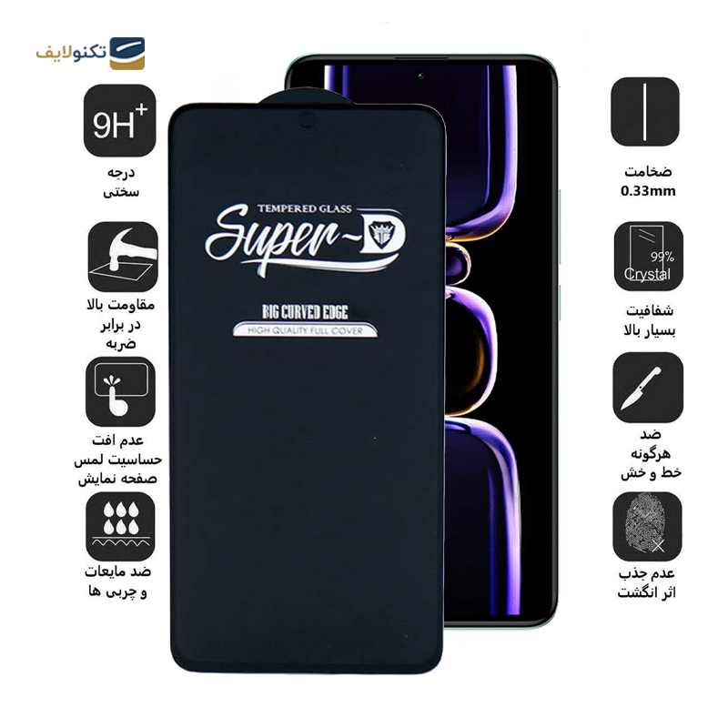 gallery-گلس گوشی شیائومی Redmi Note 12 Turbo اپیکوی مدل Super 5D copy.png