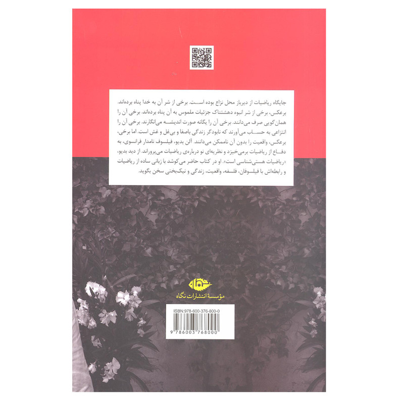 کتاب در ستایش ریاضیات گفتگو با ژیل حائری اثر آلن بدیو نشر نگاه کتاب در ستایش ریاضیات گفتگو با ژیل حائری اثر آلن بدیو نشر نگاه