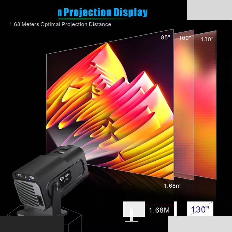 ویدئو پروژکتور اچ دی بنیوس مدل BE-VP08 به همراه ایرموس بنیوس