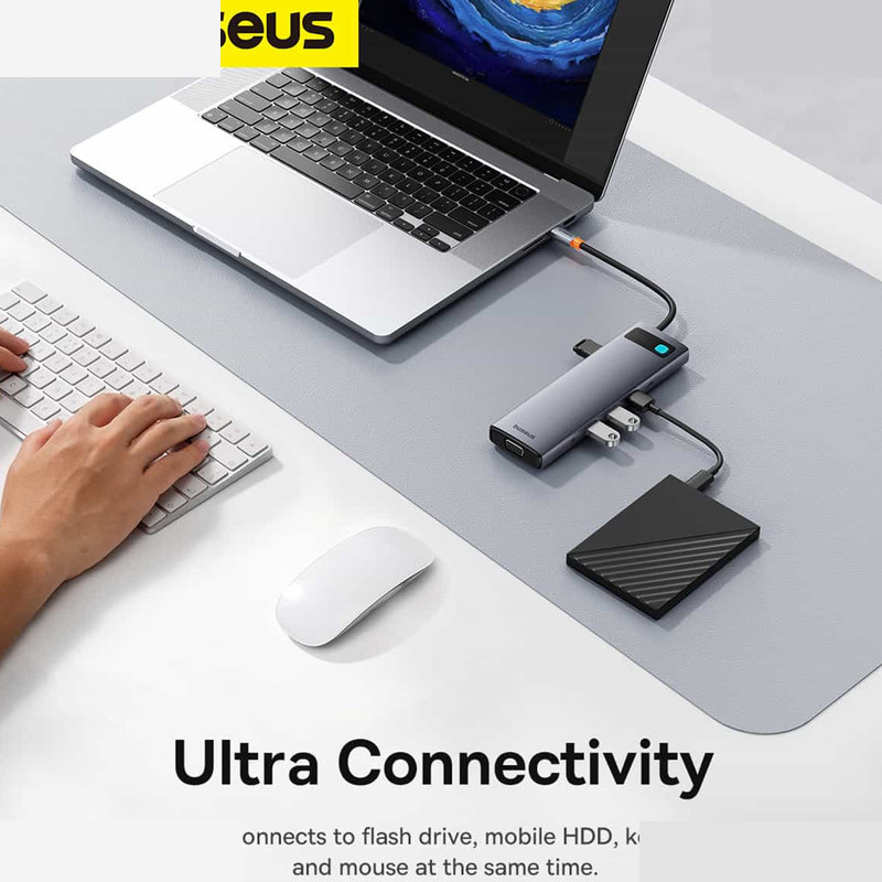 هاب 11 پورت USB-C بیسوس مدل BS-OH147
