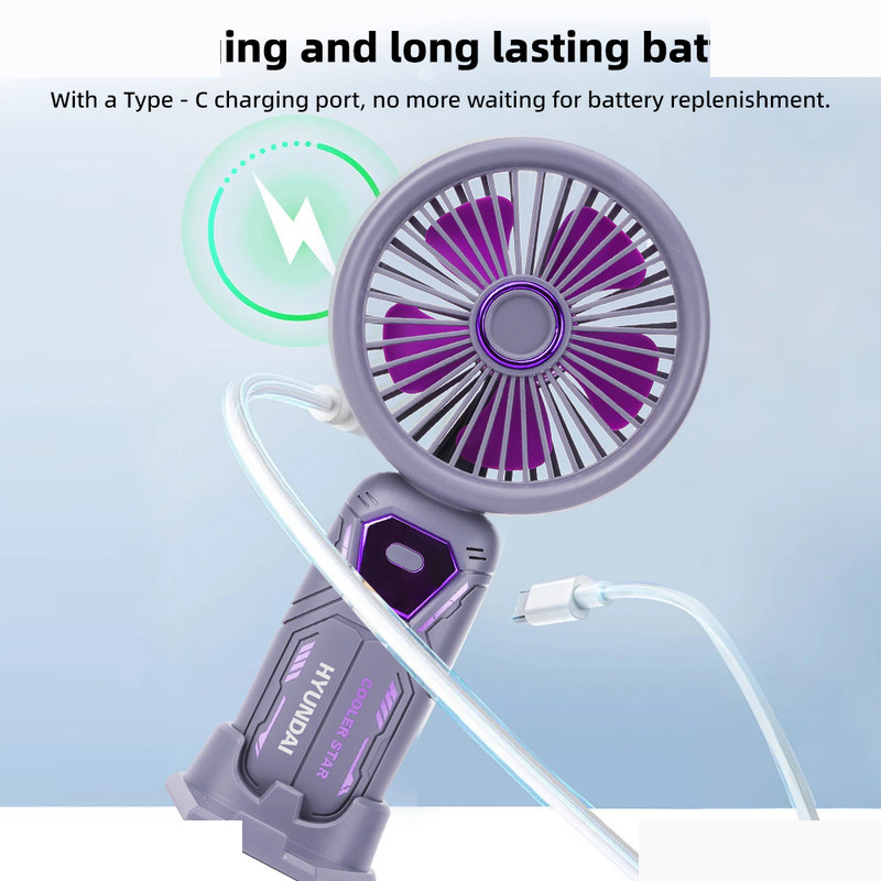 پنکه دستی هیوندای مدل PF-006 با ظرفیت 1200 میلی آمپر ساعت