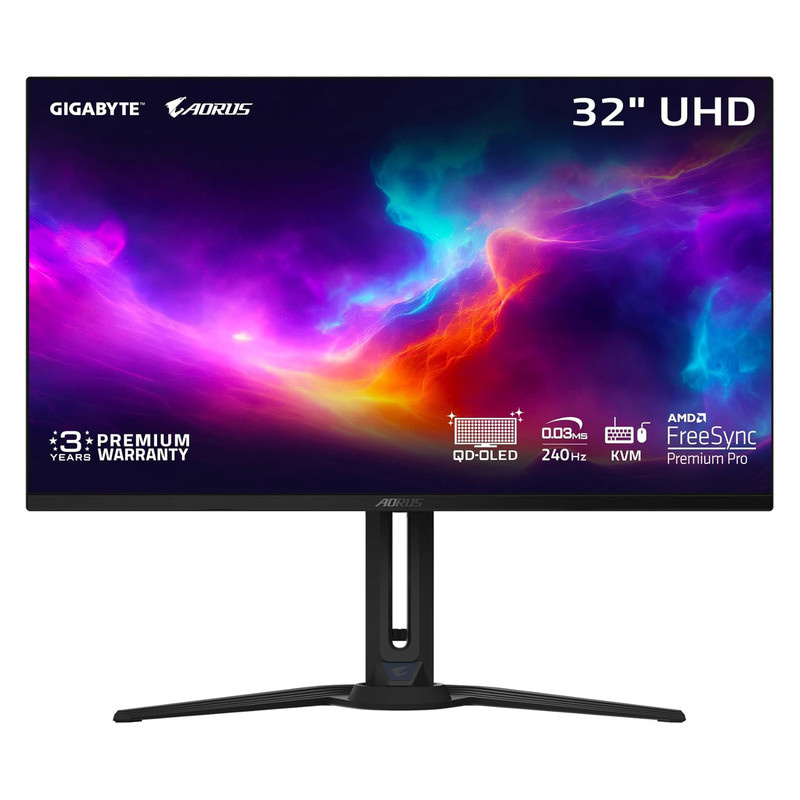 مانیتور گیمینگ 32 اینچ گیگابایت آروس مدل FO32U2 مانیتور گیمینگ 32 اینچ گیگابایت آروس مدل FO32U2