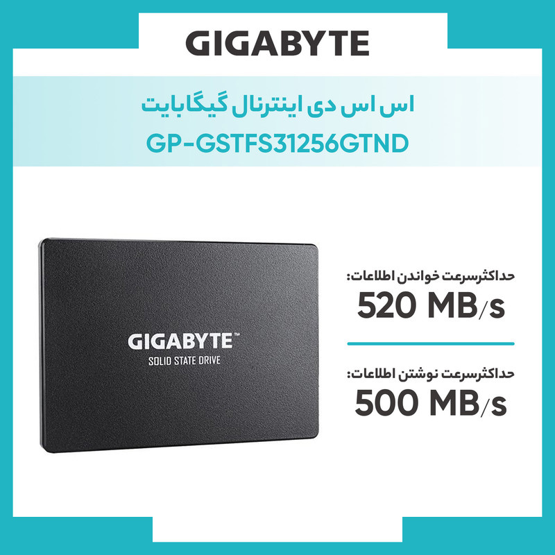 اس اس دی اینترنال گیگابایت مدل GP-GSTFS31256GTND ظرفیت 256 گیگابایت