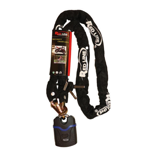 قفل زنجیری موتورسیکلت ردلاین مدل zx01 قفل زنجیری موتورسیکلت ردلاین مدل zx01