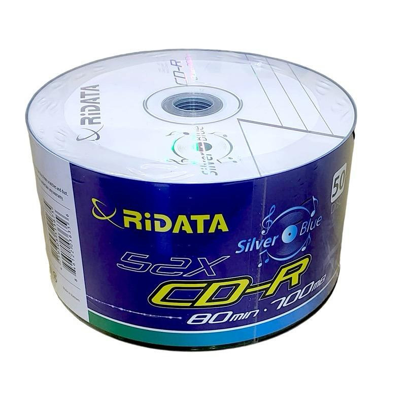 سی دی خام ری دیتا مدل سیلور Ridata cd-R بسته 50 عددی سی دی خام ری دیتا مدل سیلور Ridata cd-R بسته 50 عددی