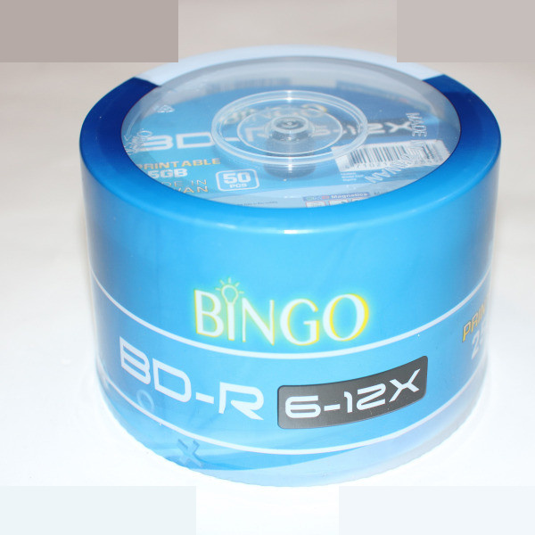 بلو ری خام بینگو مدل BD-R 6-12X بسته 50 عددی بلو ری خام بینگو مدل BD-R 6-12X بسته 50 عددی