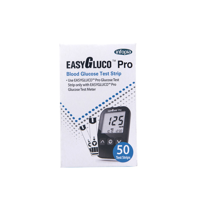 دستگاه تست قند خون اینفوپیا مدل Easy Gluco Pro به همراه نوار تست قند خون مجموعه 250 عددی دستگاه تست قند خون اینفوپیا مدل Easy Gluco Pro به همراه نوار تست قند خون مجموعه 250 عددی