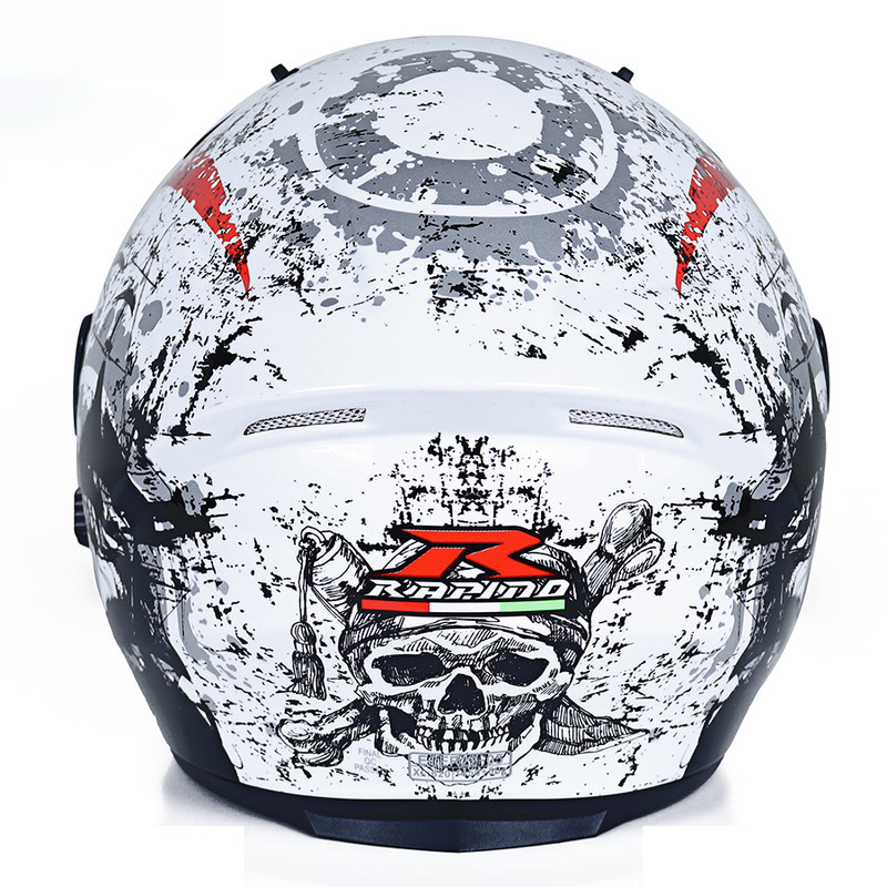 کلاه کاسکت بدون فک راپیدو مدل 878 brq bon wht