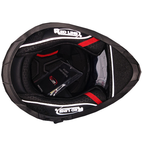 کلاه کاسکت فک ثابت ردلاین مدل عینکدار کد RE_942