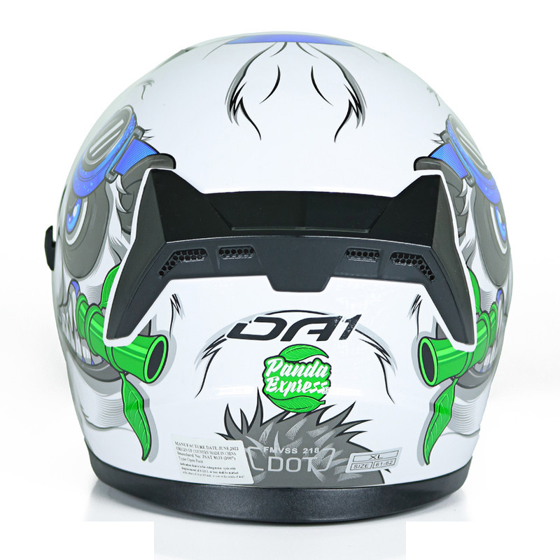 کلاه کاسکت بدون فک دی ای وان مدل +407 Buffalo Wh/Bl