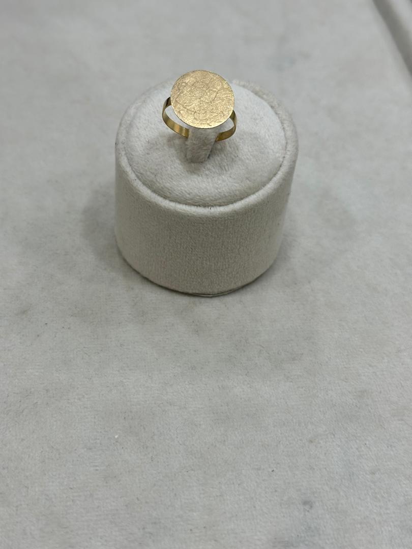 انگشتر طلا صفحه گرد اپال گلد مدل SG12