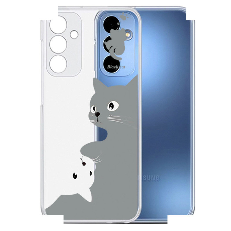 کاور طرح Cat مناسب برای گوشی موبایل سامسونگ Galaxy A35
