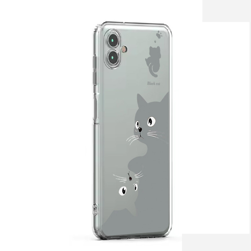 کاور طرح Cat مناسب برای گوشی موبایل سامسونگ Galaxy A06