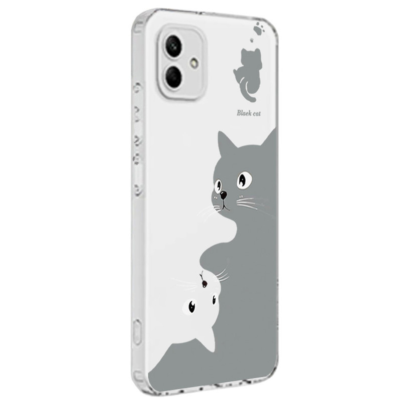 کاور طرح Gray Cat مناسب برای گوشی موبایل سامسونگ Galaxy A05