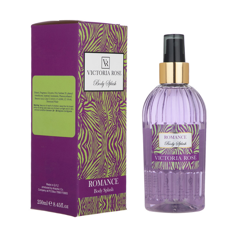 بادی اسپلش زنانه ویکتوریا رز مدل romance حجم 250 میلی لیتر