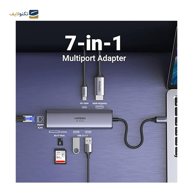 gallery-هاب USB-C یوگرین 7 پورت مدل CM512 60515-gallery-1-TLP-36261_85e3c96b-8591-49b6-838e-7b29efefcaea.png
