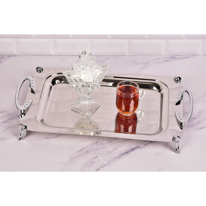 سینی دسته دار یونیک کد 4047 سایز 30*52 سانتی متر