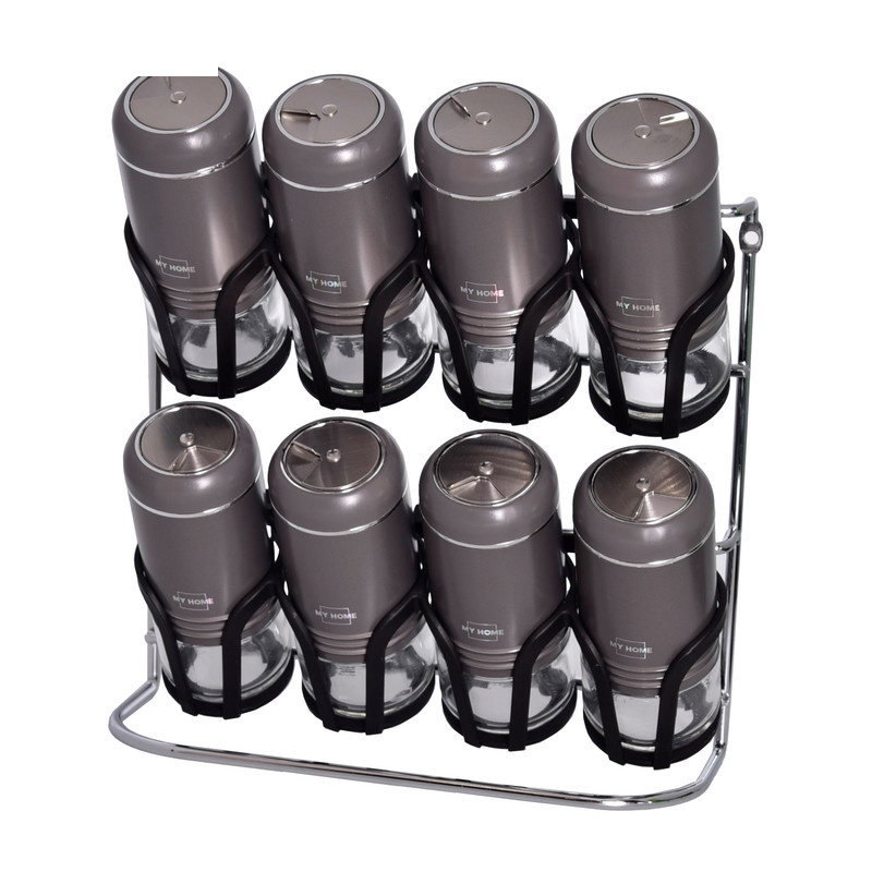 ست جا ادویه 8 پارچه مای هوم کد D به همراه استند