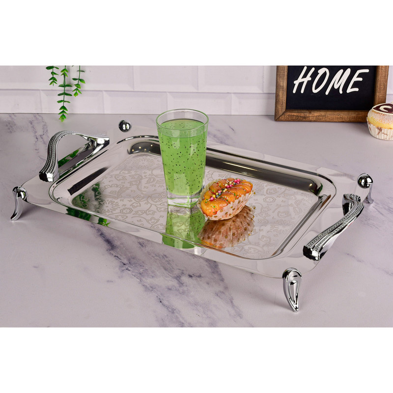 سینی دسته دار یونیک کد 4039 سایز 30*52 سانتی متر