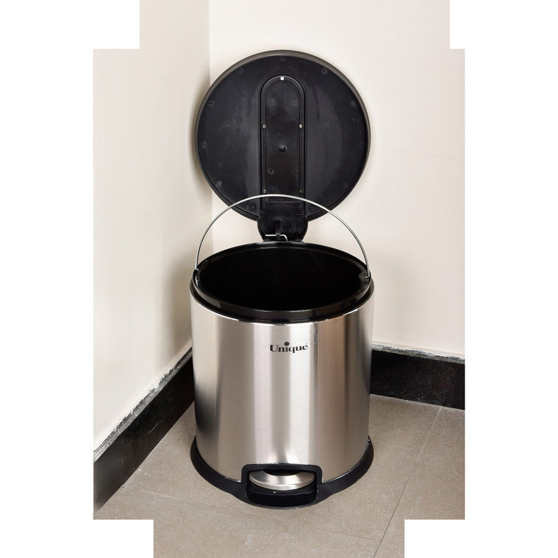 سطل زباله یونیک مدل استیل 14 لیتر کد 4450