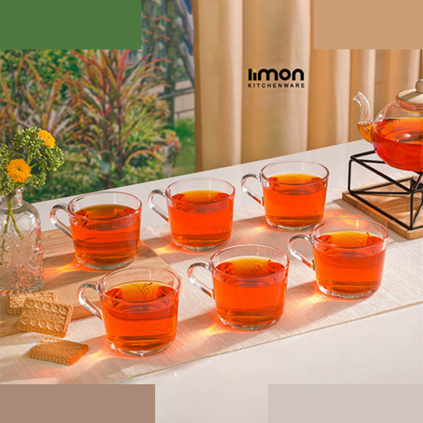 فنجان لیمون مدل دسته دار کد DH2282 مجموعه 6 عددی