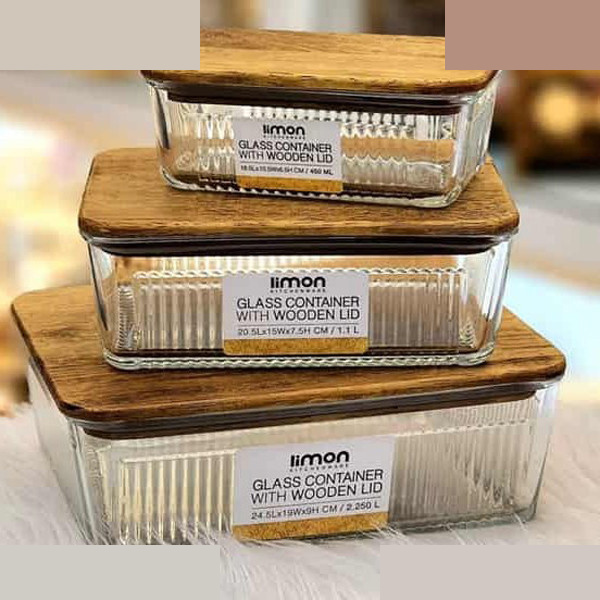 ظرف نگهدارنده لیمون کد 2211 مجموعه 3 عددی