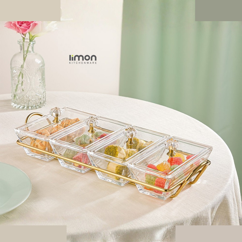 اردو خوری لیمون مدل مستطیل ۴ خانه کد FIDOKA-2105 به همراه استند اردو خوری لیمون مدل مستطیل ۴ خانه کد FIDOKA-2105 به همراه استند